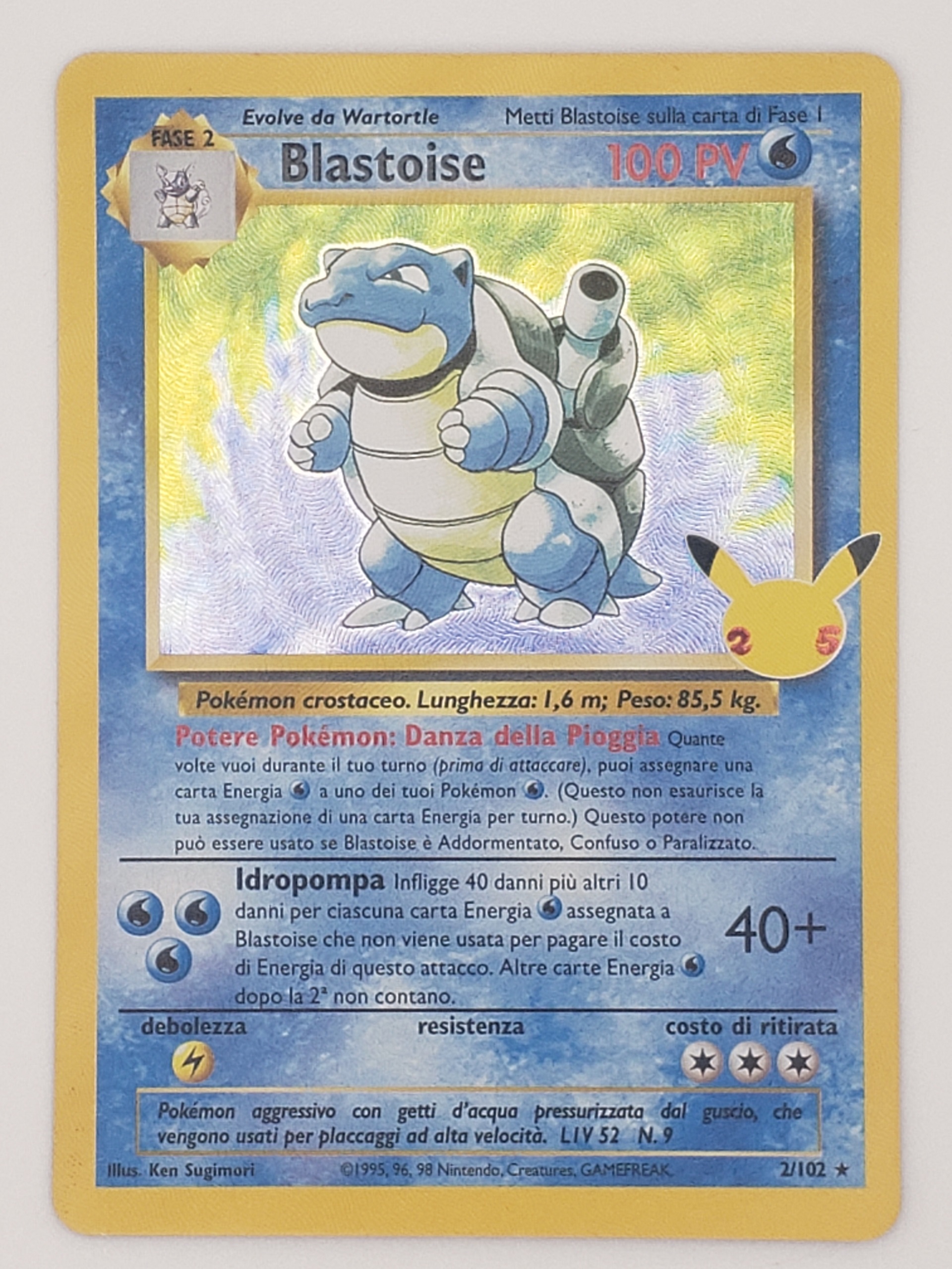 Blastoise Celebrations Italian 2-102 Front